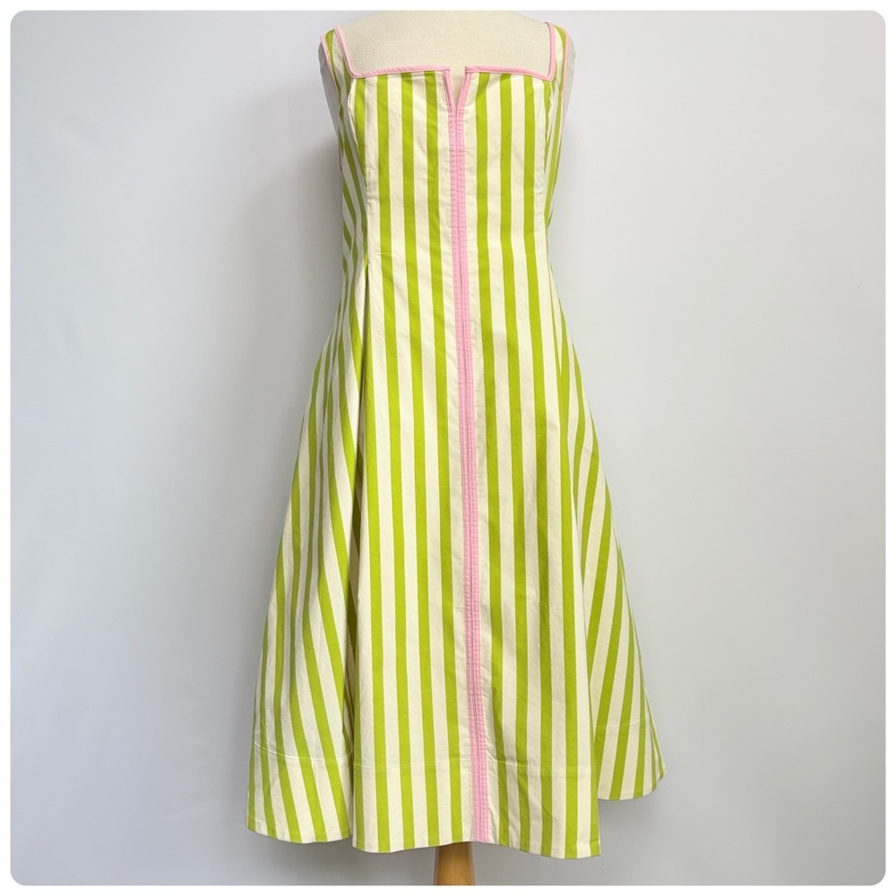 NWT Maeve  Arlette  Piped Sleeveless Notched Square-Neck Midi Dress, XL - Picture 10 of 16